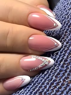 Multicolor  Collar    Color Nails Embellished   Nail,Hand & Foot Care Unghie Sfumate, Nails Press, Nagel Tips, Nail Type, Vegas Vacation, Nails Set, Nail Supplies, White Nail