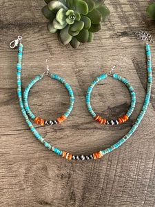 Turquoise Choker, Western Earrings, Southwest Jewelry, Homemade Jewelry, Spiny Oyster, Western Jewelry, Beaded Hoop Earrings, Bijoux Diy, American Jewelry