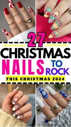 Christmas Nail Ideas, Christmas Manicure, Art 2024, Christmas Rock, Bright Nails, Christmas Gathering, Gorgeous Christmas