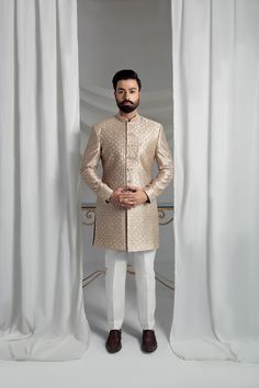 Elevate your formal attire with our Beige Prince Coat. Made from pure atlas material, this coat boasts a luxurious pure silk lining, perfect for any special occasion. The included raw silk kurta pajama and shawl, featuring embroidered borders, complete the elegant look. 4-Piece Suit Raw Silk Kurta, Prince Coat, Silk Kurta, Kurta Pajama, Formal Attire, Raw Silk, Wedding Men, Elegant Look, Winter Women