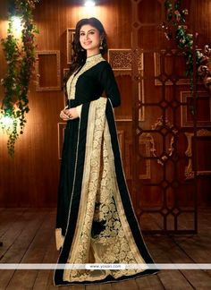 Long Anarkali Dress, Buy Salwar Kameez Online, Types Of Gowns, Latest Salwar Suits, Net Gowns, Saree Bollywood, Palazzo Style, Resham Work, Mouni Roy