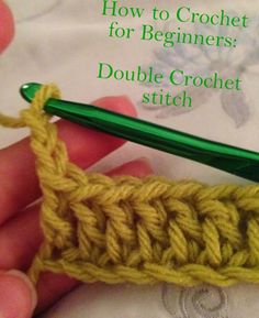 crochet how to beginners double crochet stitch with pictures and instructions