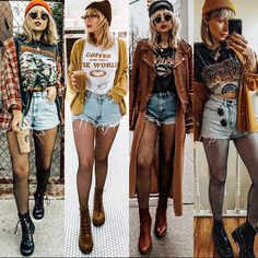 Stile Punk Rock, Concert Ideas, Theatrical Romantic, Look Grunge, Thrift Inspo, Boho Clothes, Stil Boho, Concert Outfits