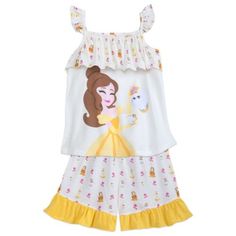 Lumiere And Cogsworth, Mrs Potts, Disney Baby Clothes, Disney Belle, Disney Pajamas, Princess Kids, Belle Disney, Princesa Disney, Usa Dresses