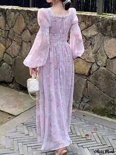 Olivia Mark - Mystical Woman's Wraparound Skirt Goddess Maxi Dress, Flowy Gown, Chic Evening Dress, Midi Dresses For Women, Spring Clothes, Long Sleeve Gown, Kawaii Dress, Ladies Gown, Bubble Sleeve