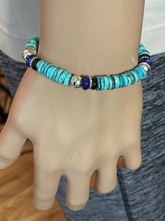 Black Labradorite, Tahitian Black Pearls, Hill Tribe Silver, Free Bracelet, Kingman Turquoise, Photo Bracelet, Smokey Quartz, Beaded Stretch Bracelet, Belfast