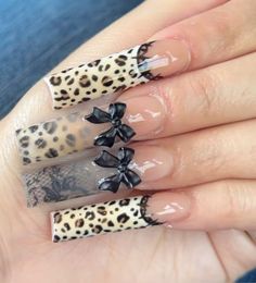 Xl Y2k Nails, Tapered Square Acrylic Nails Designs, Nails Cheetah Print, Nail Cam, Nails Cheetah, Cheetah Print Nails, Nails Trending, Cheetah Nails