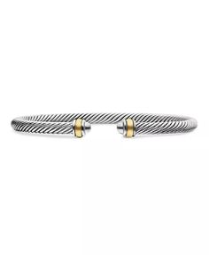 David Yurman - Classic Cable Bracelet in Sterling Silver with 18K Yellow Gold, 4mm David Yurman Bracelet, Cable Bracelets, David Yurman, Jewelry Accessories, Pick Up, Cable, Buy Online, Yellow Gold, Bracelet