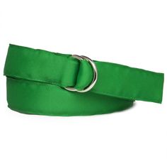 Kelly Green Ribbon Belt Naples Yellow, Jack Kelly, Color Me Beautiful, Ribbon Belt, Green Ribbon, Pantone Color, Made In America, Kelly Green, D Ring