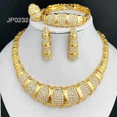 43547055325364 Dubai Gold Jewelry Set, Dubai Gold Jewelry, Wedding Party Accessories, Women Jewellery, Jewelry Set Design, Set Designs, Gold Jewelry Sets, Color Jewelry, Necklace Ring