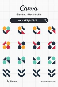 some type of font that is designed to look like an abstract geometric design with different colors and