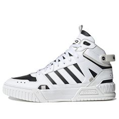 adidas neo D-Pad 'White Black' IG7620 (SNKR/Cozy/Skate/Light/Unisex/Mid Top/Non-Slip/Wear-resistant) Adidas Neo, Mid Top, Sneakers Men Fashion, Stylish Sneakers, Tennis Shoes, Men Fashion, Perfect Pair, White Black, Tennis