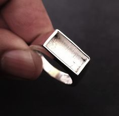 "7x14mm Rectangle Shape Blank Bezel 925 Sterling Silver Ring, Good for Resin & Ashes Work,Silver Men Rings Designers can make rings with the help of these findings. We can provide you stones also for the setting. Please contact us. For wholesale quantity, please send message. If you have any additional questions about this Product, just hit the \"Ask a Question\" button (just to the right of the price) and we will get back you within a few hours. Customer satisfaction is our utmost priority Rectangular Silver Signet Anniversary Ring, Silver Rectangular Signet Ring For Anniversary, Rectangular Sterling Silver Rings With Bezel Setting, Silver Rectangular Rings With Polished Finish, Rectangular Signet Ring With Polished Edges As Gift, Silver Rectangular Ring With Polished Finish, Rectangular Silver Rings With Polished Finish, Sterling Silver Rectangular Bezel Set Ring, Silver Square Signet Ring As A Gift