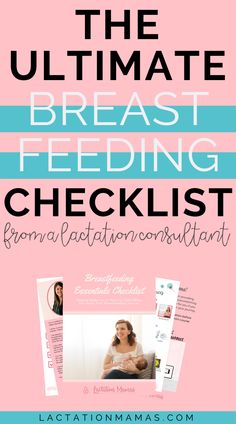 the ultimate breast feeding checklist for moms and their babies from lactationma's com