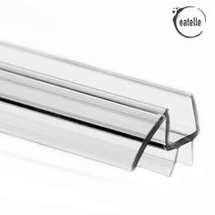 an image of clear glass tube on white background