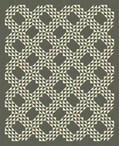 an image of a quilt pattern that looks like it is made out of squares and triangles