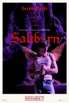 the movie poster for saffurn with a man holding a bottle in his hands