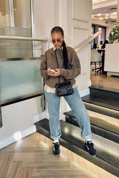 Streetwear Fashion Women Sneakers, Business Casual Outfits Millenial, Modest Outfit With Sneakers, Business Casual Ugg Work Outfit, Modest Sneaker Outfits, Parent Conference Outfit, School Mum Outfits, Outfits With Sock Boots, Streetwear Office Look