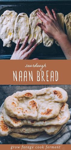 the cover of sourdough's nann bread by grow force cook ferment