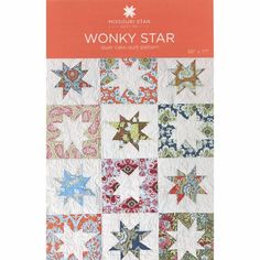 the wonky star quilt pattern is shown