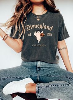 Disneyland Tshirt, Magical Land Halloween Shirt, Disneyland California, Florida Halloween Shirt, Halloween Shirt 2024,Magical Land Halloween We design trendy sweatshirts that you can use in every important day of your life. We produce beautiful and quality designs that can be used in all kinds of activities that you will do with your family or friends. These designs will offer you and your environment a unique complement. We are very excited to bring you our high quality and soft, trendy sweatshirt. Every sweatshirt we made means a new excitement for us. ▶️ HOW TO ORDER ATTENTION 📌 Please, 1️⃣Swipe to all of the pictures. 2️⃣Select style and size from drop down menus. 3️⃣Select sweatshirt colors from drop down menus. 4️⃣Select quantity. 5️⃣For every single sweatshirt you have to repeat ev Spooky Relaxed Fit Top For Halloween, Spooky Crew Neck Top With Relaxed Fit, Spooky Relaxed Fit Top With Letter Print, Spooky Halloween Top With Relaxed Fit, Spooky Relaxed Fit Crew Neck Top, Fall Disneyland Shirts, Disneyland Halloween Shirts, Vintage Disneyland Shirt, Florida Halloween