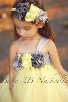 Flower Girl Dress Flower Girl Tutu Dress Yellow by Baby2BNashville, $113.00 Yellow Tutu Dress, Yellow Flower Girl Dresses, Kids Tutu Dress, Princess Tutu