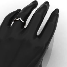 a person's hand with a ring on it