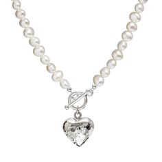 This cream pearl necklace is made with 6-7mm freshwater pearls which are slightly irregular in shape giving them a lovely natural appearance.   The necklace has a sterling silver beaten heart on the sterling silver front-fastening clasp. The heart has been lightly hammered to give this beautiful effect.   The standard length for this necklace is 18 inch, but shorter or longer lengths can be made as a custom order. Please contact me with your requirements. Your lovely Biba & Rose pearl and heart Pearl Necklace With Heart, Heart Pearl Necklace, Necklace With Heart, Y2k Jewelry, Pearl Necklace Wedding, Rose Necklace, Pearl Cream, Freshwater Pearl Necklace, Wedding Jewellery Necklace