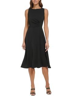 Buy DKNY Womens Pleated Midi Sheath Dress at Walmart.com Cheap Midi Length Dresses For Work, Affordable Black Sheath Dress, Affordable Casual Midi Dress For Office, Black Clothes Dress, Work Dresses For Women Lightinthebox, Womens Dresses Nordstrom, Little Black Dresses For Women Over 50, Cheap Non-stretch Midi Dress For Work, Office Dress Wear Walmart