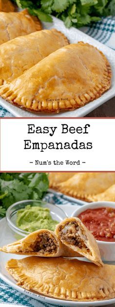 easy beef empanadas with salsa on the side