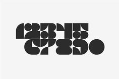 black and white typogramic type design