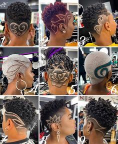 Unique Undercut Designs For Women, Shave Designs, Hair Rods, Braids With Shaved Sides, Undercut Designs, Shaved Hair Cuts