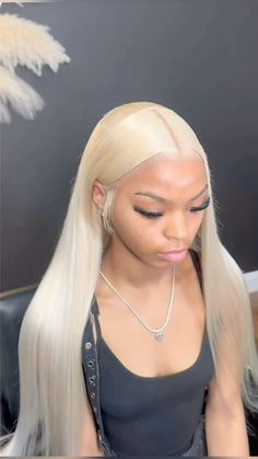 Wig Install No Baby Hair, Blonde Wig Install Black Women, No Baby Hair Wig Install, Blond Wig Black Women, Blonde Weave Hairstyles, Blond Hair Ideas, Hot Wigs, Attractive Hairstyles, Blonde With Dark Roots