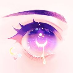 an eye with the words giveaway written on it, and stars in the background