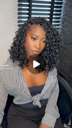 Boho Braids Bob Crochet, Boho Bob Hairstyles For Black Women, Knotless Water Wave Braids, Pineapple Braids Hairstyles Black, Braid Styles With Human Hair, Wedding Hairstyles For Braids, Bob Boho Box Braids, Shoulder Length Boho Twists