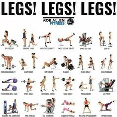 an image of a woman doing exercises for her legs and arms with the words leg lifts