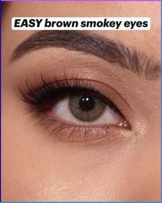 Using all Nova Beauty products 🖤 How To Do Dark Eye Makeup, Soft Brown Smokey Eye Tutorial, Simple Brown Smokey Eye Tutorial, Natural Makeup For Dark Brown Eyes, Eye Makeup Easy Natural, Smokey Eye Makeup For Small Eyes, Brown Eye Shadow Tutorial, Bridal Eyeshadow Makeup, Date Night Eyeshadow Looks