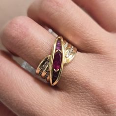 Excellent Pre-Owned Vintage Condition Please Refer To Photos For Overall Condition, Any Signs Of Wear, And Approximate Measurement Verified 14k By The Goldsmith By Rudi, Ltd. Approx. Size 7.5, See Photo On Sizer 14k Gold Rubies Diamonds Reasonable Offers Welcome New To Poshmark? Use Code Randonxo For $10 Off Your First Order! Elegant Yellow Gold Multi-stone Rings, Exquisite 14k Gold Multi-stone Ring, Exquisite Multi-stone Ring In 14k Gold, Elegant Gold Multi-stone Ruby Ring, Exquisite 14k Gold Jewelry Marquise Cut, Luxury Yellow Gold Ruby Ring With Marquise Cut, Luxury Marquise Cut Ruby Ring In Yellow Gold, Luxury Marquise Cut Yellow Gold Ruby Ring, Luxury Yellow Gold Marquise Cut Ruby Ring