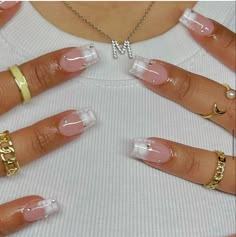 Ongles Bling Bling, Bday Nails, Milky Nails, Nail Prep, Gel Nail Tips, Work Nails, Classy Acrylic Nails, Short Square Acrylic Nails, Press Ons