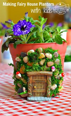 a potted plant sitting on top of a table