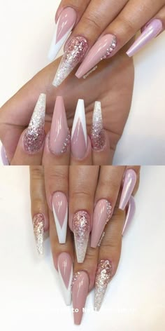 Ballerina Nails Designs, Popular Nail Art, Art Design Ideas, Popular Nail Designs, Ballerina Nails, Popular Nails