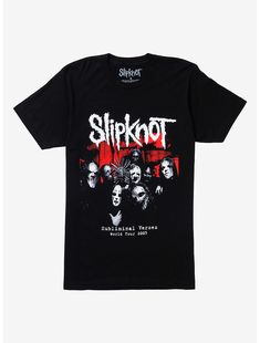 Slipknot Subliminal Verse World Tour T-Shirt Camisa Rock, Slipknot Band, Music Tees, T Shirt Image, Slipknot, Band Shirts, Tour T Shirts, Guys And Girls, World Tour