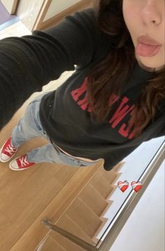 Red Converse Fits, Converse Rouge, Red Converse Outfit, Converse Fits, Red Converse, Fits Inspo, Outfits With Converse, Fire Fits