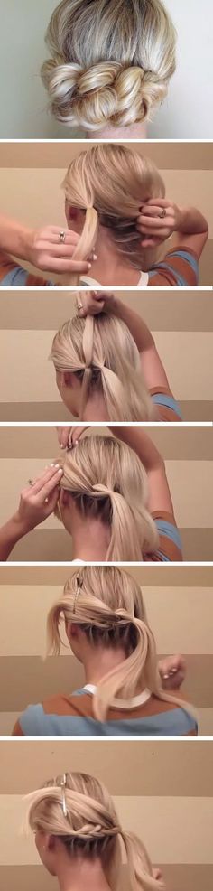 Easy Diy Bridesmaid Hair, 2b Hairstyles, Diy Wedding Hairstyles, Diy Bridesmaid Hair, Wedding Hairstyles For Medium Hair, Diy Wedding Hair, Simple Bridesmaid Hair, Wedding Hairstyles Medium Length, Diy Braids