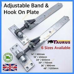 the adjustable band and hook on plate are available for all types of door latches