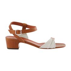 MICHEL VIVIEN HOKU SANDALS. #michelvivien #shoes Mid Heel Sandals, Tan Brown, Block Heels, Ankle Strap, Sandals Heels, Buckle