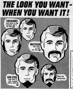 70s Facial Hair Men, 70s Mens Hair, Men Facial Hair, 1970's Hair, Fake Moustache, 70’s Hair, Best Neck Tattoos, Men Facial