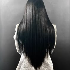 V Shaped Haircut, V Shape Hair, Free Hairstyle, V Hair, Long Hairstyle Ideas, Hair Goal, Jet Black Hair, Extension Hair