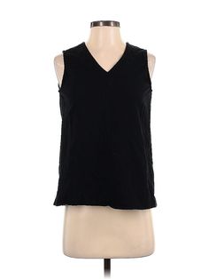 Assorted Brands Sleeveless Blouse Size: Small Tops - used. 100% COTTON | Sleeveless Blouse: Black Tops - Size Small Cotton Sleeveless Blouse, Black Sleeveless Blouse, Blouse Black, Black Sleeveless, Small Tops, Sleeveless Blouse, Sleeveless Top, Women Handbags, Womens Tops