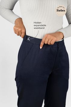 * FINAL SALE * This sleek work trouser comes with a secret weapon: a hidden expandable waistband for a comfy fit, even on your off days. Complete with thoughtful details like a 4” hem that is perfect for cuffing (or lengthening), and sensible, deep pockets. - Model is 5'5" and measures 40.5" at the hip. She is wearing a size S- Hidden, expandable waistband for comfort fit- 4" hem for easy cuffing and lengthening- Waist-to-hip ratio designed for hourglass body shapes- Deep, functional pockets tha Hourglass Body Shape, Work Trousers, Wool Vest, Comfy Fits, Waist Pants, Skirts For Sale, Skirt Pants, Cropped Pants, Body Shapes